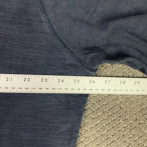 Faherty Sunwashed Slub Hoodie Men's XXL Blue Gray Organic Cotton 2XL MKC0096 - Picture 8 of 9